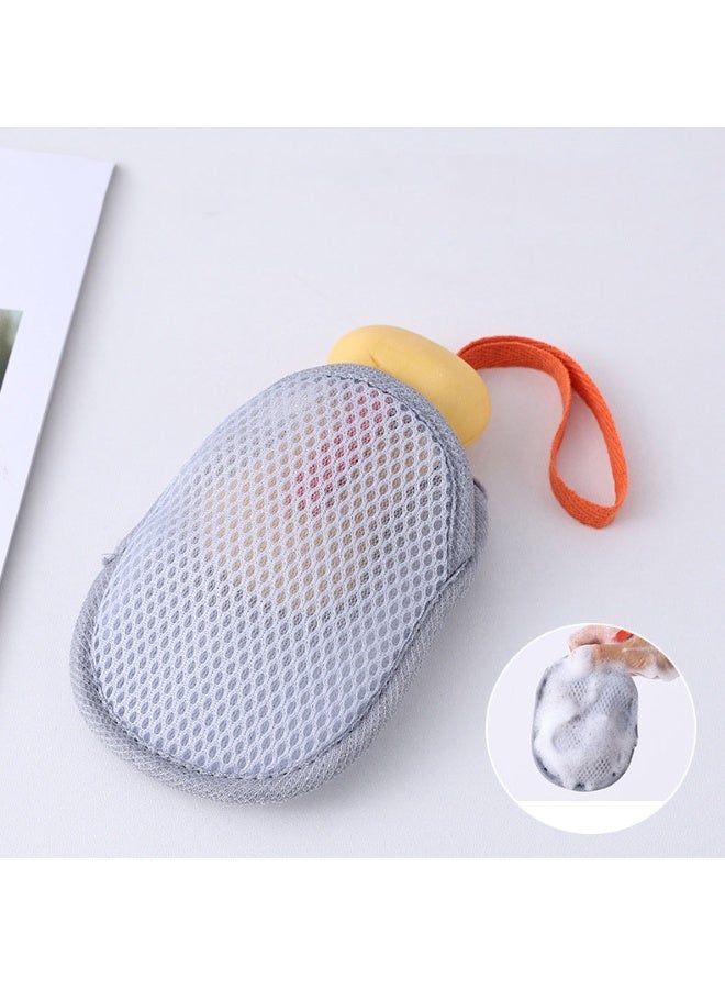 Small Soap Saver Pouch, Soft Exfoliating Body Sponge Scrubber with Hand Loop, Mesh Foam Lather Pocket for Shower Bath Washing - Image 4