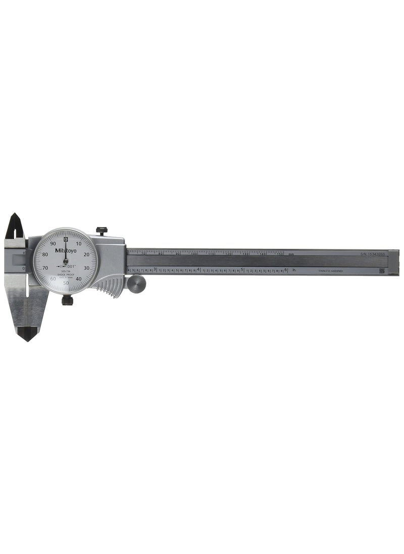 Mitutoyo Mitutoyo 505736 Dial Caliper OD Carbide 01 per Rev 06 Range 0001 Accuracy  - Image 1