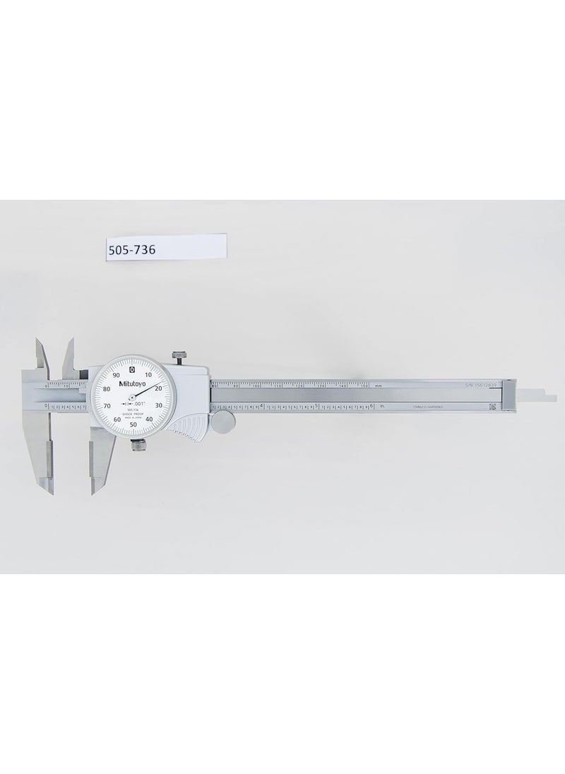 Mitutoyo Mitutoyo 505736 Dial Caliper OD Carbide 01 per Rev 06 Range 0001 Accuracy  - Image 2