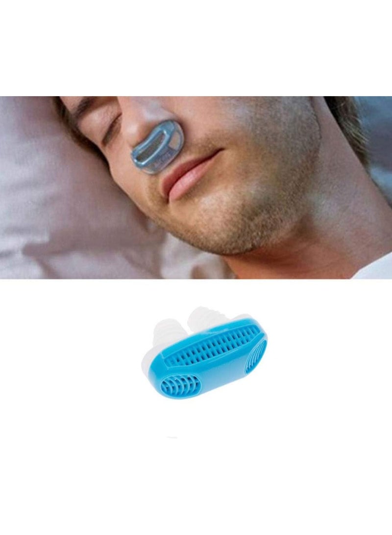 سدادة مانع الشخير المزدوجة مع فلتر هواء مدمج - منقي للأنف من الغبار والأتربة - مريح وسهل التنفس - مثالي لمرضى الحساسية والجيوب الأنفية - جودة نوم أفضل. - Image 4