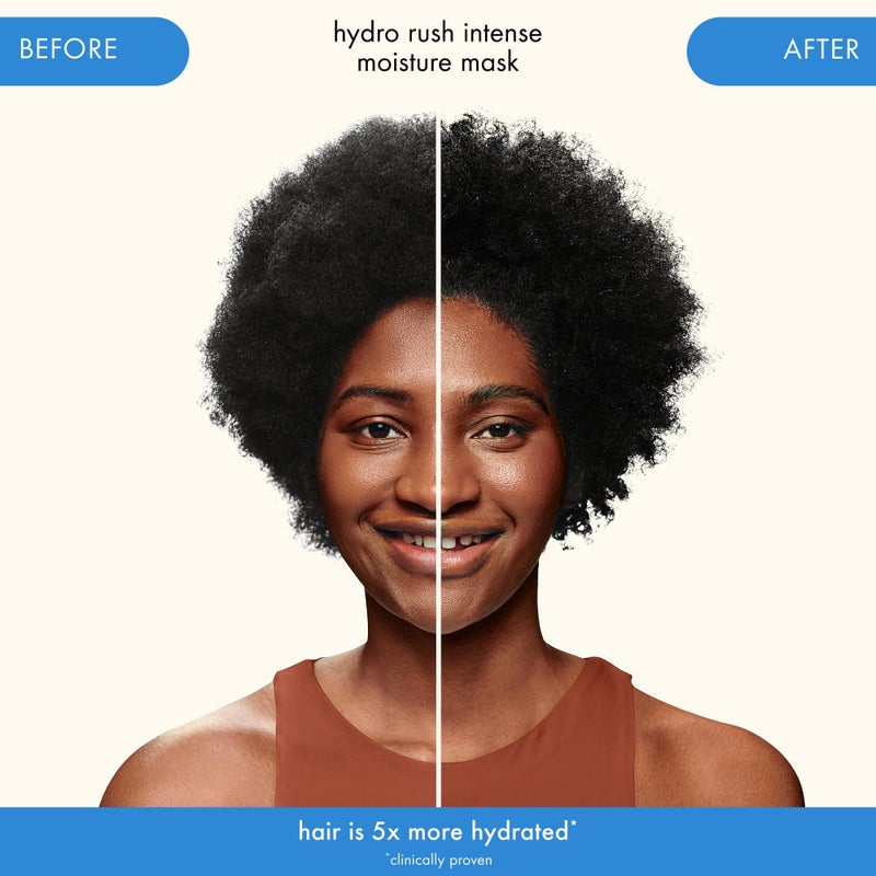 amika hydro rush intense moisture mask with hyaluronic acid, 500ml | for dry, textured, or coarse low porosity hair types 2c-4c, for long-lasting hydration - Image 5