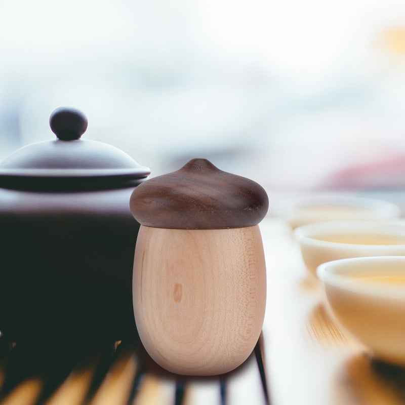 Black Walnut Toothpick Holder Dispenser 5cm Diameter 8cm Height Kitchen Storage Case - Image 5