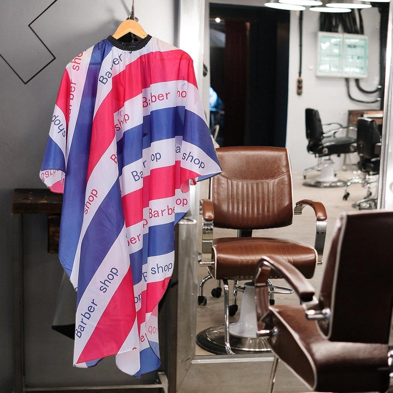 Hair Cutting Cape Barber Hairdressing Cape with Stripes Large Size Vintage Style for Professional Hair Stylists and Home Use in Salon and Barber Shop - Image 4