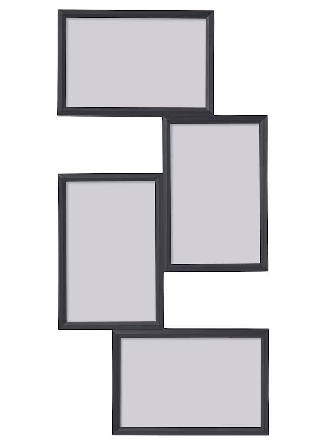 YLLEVAD برواز كولاج لـ 4 صور ، أسود ، 21x41 سم - Image 1