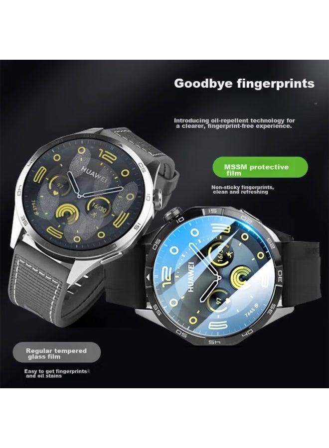 Mssm Full Screen Protective Film For Huawei Watch Gt5, Compatible With Gt4/3/2pro/watch3pro, Nano Film, High Definition Anti-scratch Watch Screen Protector 2-pack - Image 4