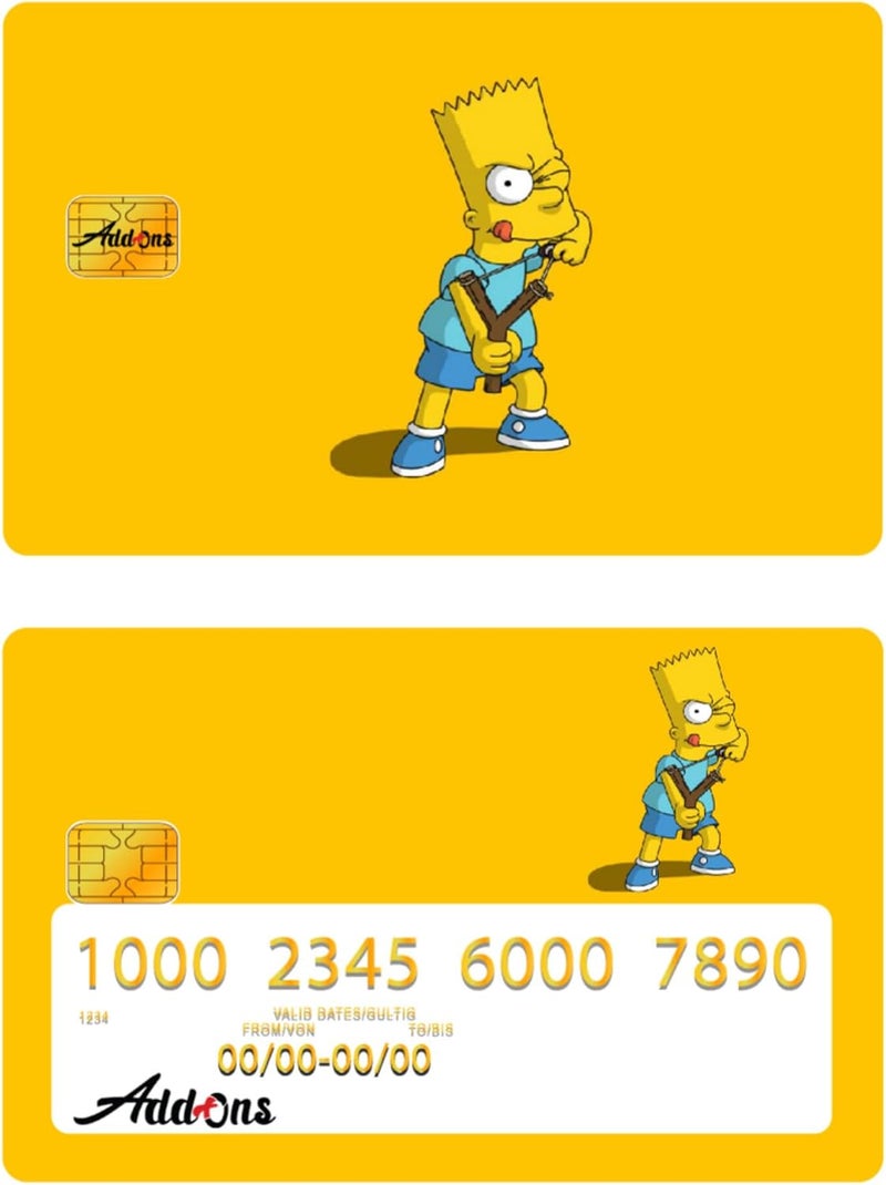 Add-Ons The Simpsons #2 Debit Or Credit Card Skin Sticker (Both) - Image 1