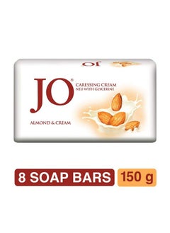 Jo Almond Cream Soap Pack Of 8 150 Gram  - Image 3