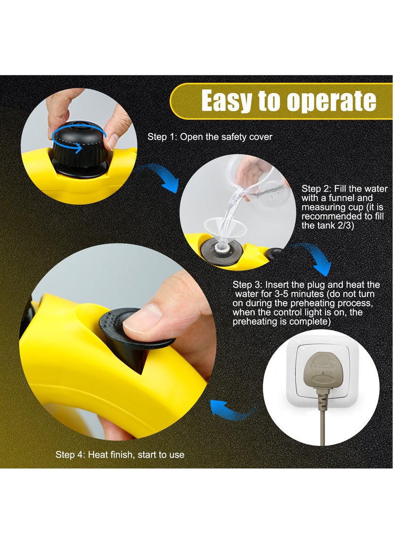 Necomi Portable handheld steam cleaner, multifunctional high pressure steam cleaner, high temperature pressurized steam cleaner for home kitchen, bathroom, car windows, sofa and so on.  - Image 3