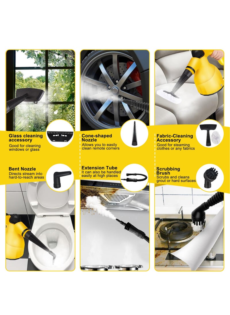 Necomi Portable handheld steam cleaner, multifunctional high pressure steam cleaner, high temperature pressurized steam cleaner for home kitchen, bathroom, car windows, sofa and so on.  - Image 5