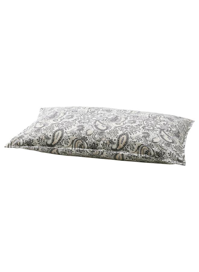 erorex Pillowcase, grey/white, 50x80 cm - Image 1