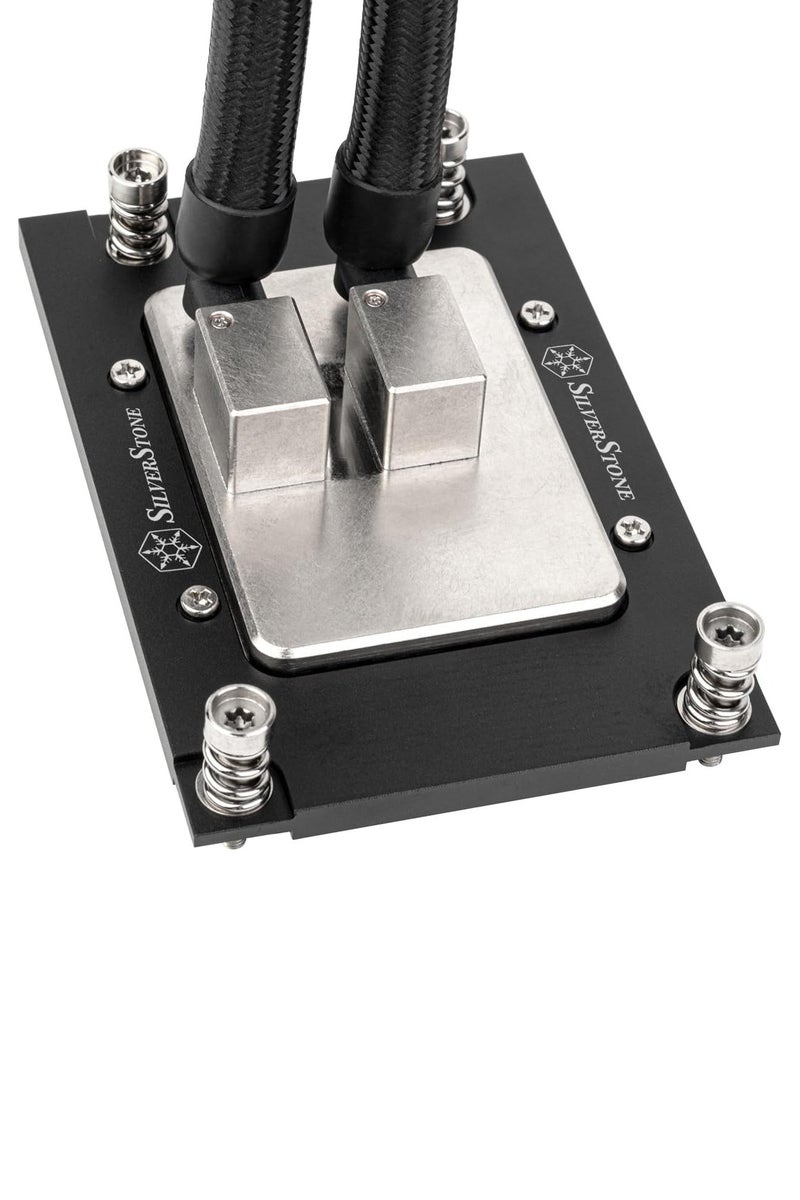 SILVER STONE XE360-TR5 360mm AIO Liquid CPU Cooler, AMD sTR5/SP6/sWRX8/TRX4 Compatible, 3x 120mm PWM Fans, Nickel-Plated Copper Water Block, Integrated Pump, 460mm Tubing, High-Performance Radiator for Workstations | SST-XE360-TR5 - Image 4
