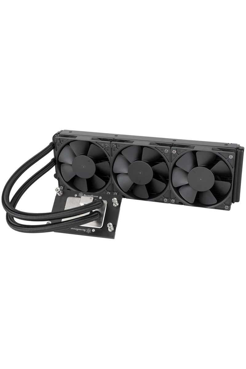 SILVER STONE XE360-TR5 360mm AIO Liquid CPU Cooler, AMD sTR5/SP6/sWRX8/TRX4 Compatible, 3x 120mm PWM Fans, Nickel-Plated Copper Water Block, Integrated Pump, 460mm Tubing, High-Performance Radiator for Workstations | SST-XE360-TR5 - Image 1