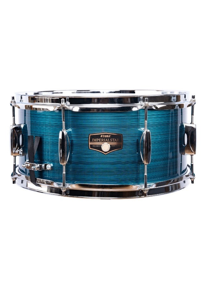 TAMA IPS1465-HLB | Imperialstar Series | Snare Drum | Poplar Shell | 14" x 6.5" | Triple-Flanged Steel Hoops | Hairline Blue