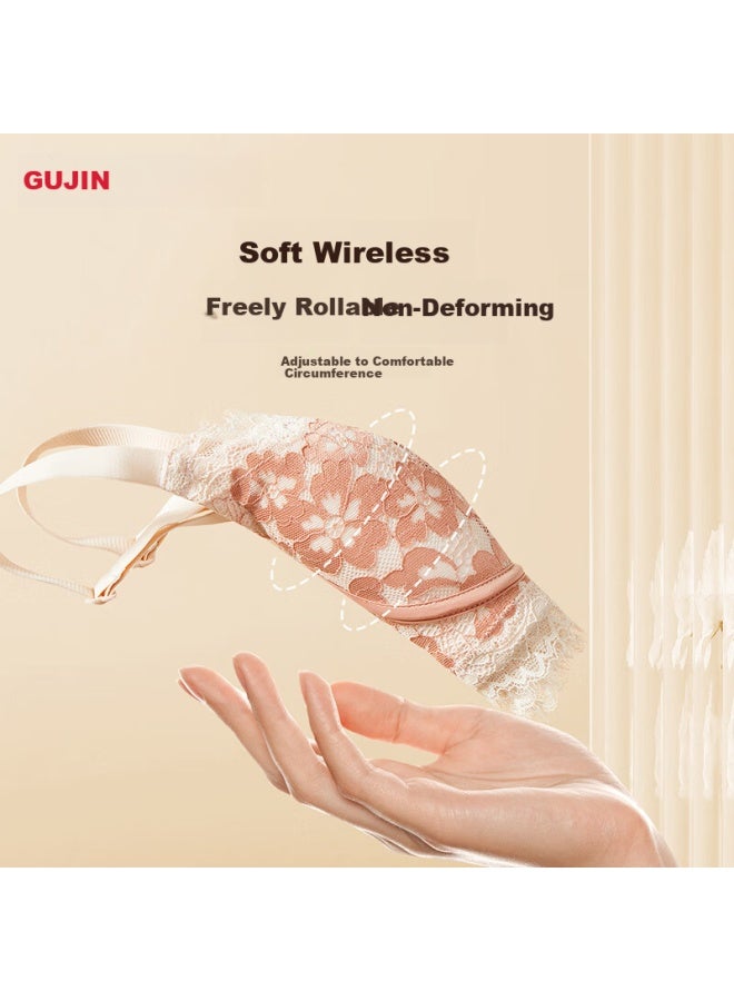 Gujin Anti-sagging Push-up Wireless Side Breast Gathering Bra For Women - Image 3