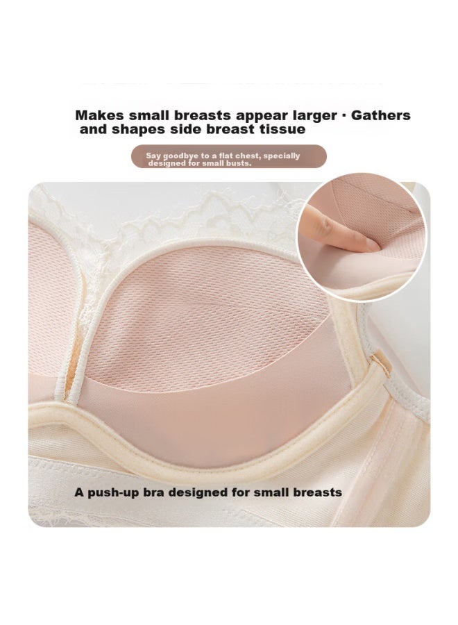 Gujin Anti-sagging Push-up Wireless Side Breast Gathering Bra For Women - Image 4
