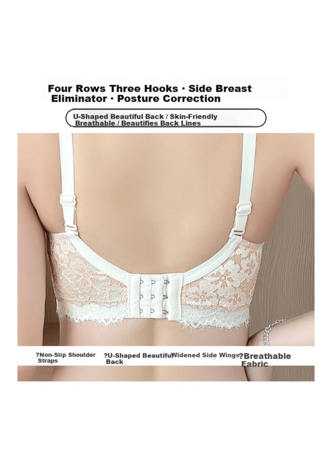 Gujin Anti-sagging Push-up Wireless Side Breast Gathering Bra For Women - Image 5