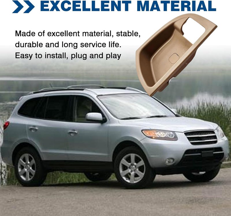 repustor 4pcs Inside Door Handle Trim Cover for Hyundai Santa Fe - Image 4