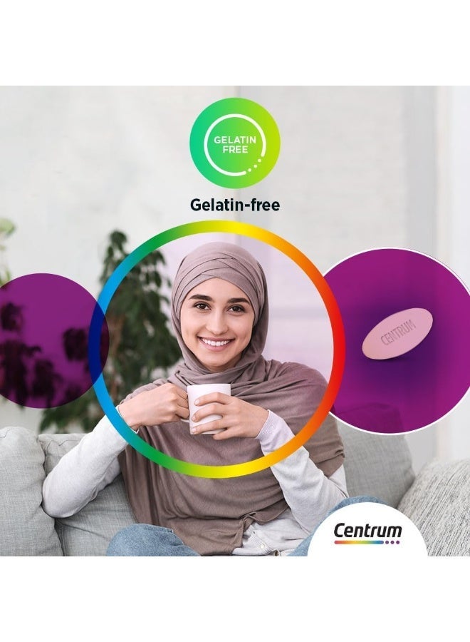 HALEON سنتروم للنساء، تركيبة متعددة الفيتامينات مصممة خصيصًا للنساء - 30 قرصًا - Image 3