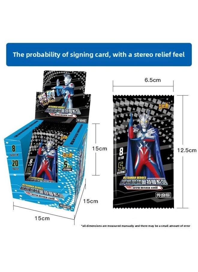 Generic - Card Game Ultraman Card Legend Edition 25Th Authentic Full Box 5 Yuan Pack Deluxe Edition Glory Complete Collection-Color:Product [1 Yuan Pack] Classic Version 43 Bullets In A Box Of 36 Packs - Image 1