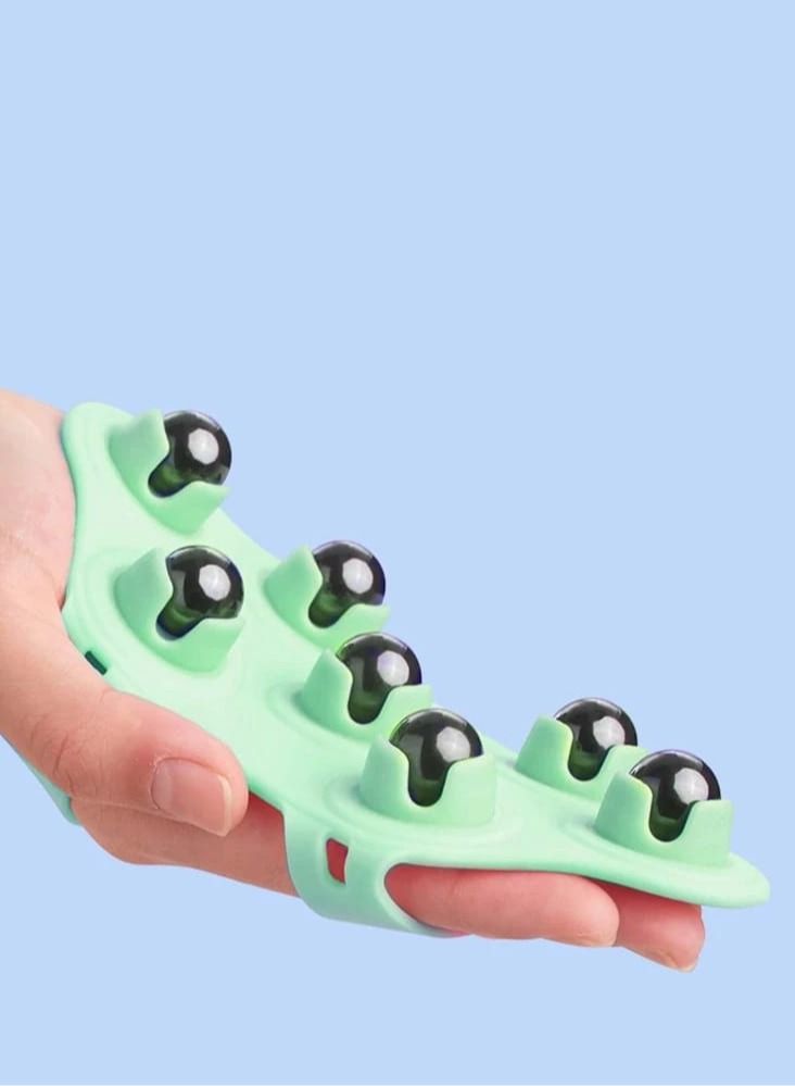 جهاز تدليك بكرات معدنية قابلة للدوران اللون أخضر - Image 2