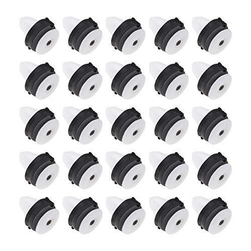 SING F LTD 50Pcs Car Side Door Moulding Trim Panel Clips Fasteners with Black Rubber Washers W714231S300 1571079 For 8mm Hole - Image 1