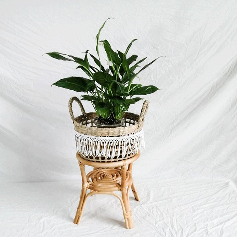 Woven Flower Basket Decorative Storage Basket Flower Arrangement Basket - Image 1