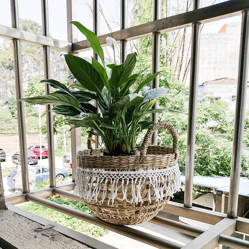 Woven Flower Basket Decorative Storage Basket Flower Arrangement Basket - Image 2