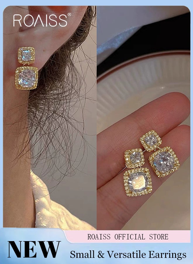 roaiss Women Earrings Stylish Design Simple and Versatile Highlight Personal Temperament and Charm Small Earrings - Image 1