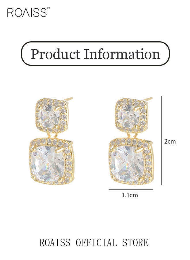 roaiss Women Earrings Stylish Design Simple and Versatile Highlight Personal Temperament and Charm Small Earrings - Image 3