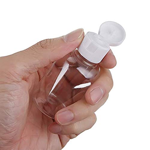 DIY Crafts DIY Crafts Pack Of 6 Pcs Design No 5 Transparent Plastic Air Flight Travel Bottle Set with Small FunnePack Of 6 Pcs Design No 5  - Image 3