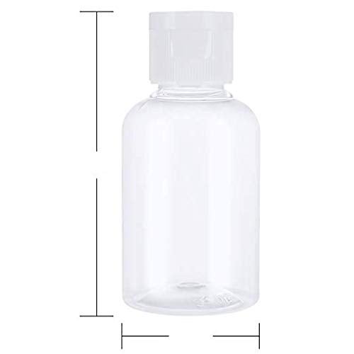 DIY Crafts DIY Crafts Pack Of 6 Pcs Design No 5 Transparent Plastic Air Flight Travel Bottle Set with Small FunnePack Of 6 Pcs Design No 5  - Image 2