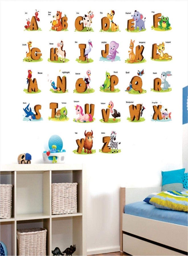 AH Decals Kids Room Wall Sticker Alphabet PVC Vinyl Wall Sticker for Kids Room Play School (Design 7)-Self-Adhesive - Image 3