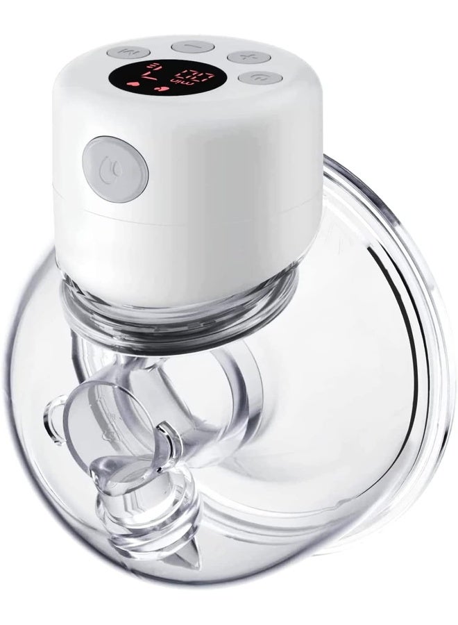 Mumoo Bear Mumoo Bear Hands-Free Breast Pump Wearable Upgraded Touch Control LED Display Electric Breast Pump Portable Low Noise, 2 Modes & 9 Levels Suction, 24mm flange, 6 oz  - Image 1