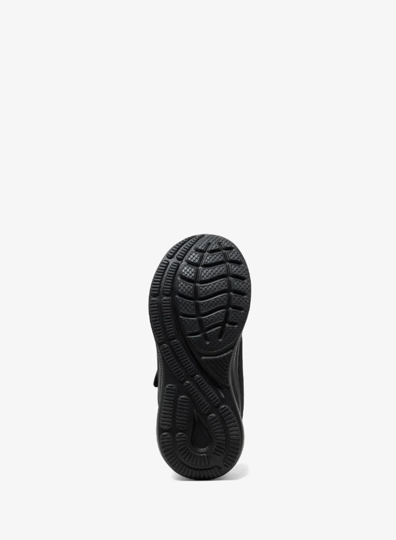 Amica Black Kids Black School Shoes, Double Hook-and-Loop Trainers with Padded Collar - AMICA  | Best Price UAE