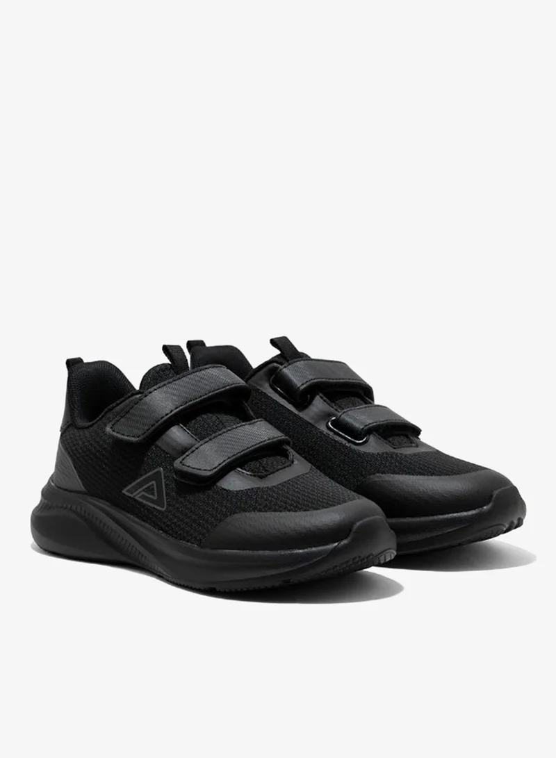 Amica Black Kids Black School Shoes, Double Hook-and-Loop Trainers with Padded Collar - AMICA  | Best Price UAE