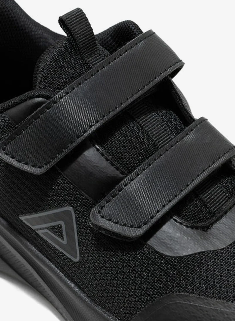 Amica Black Kids Black School Shoes, Double Hook-and-Loop Trainers with Padded Collar - AMICA  | Best Price UAE