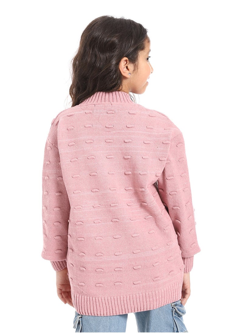 Caesar - Girls wool pullover with multi design - Image 1