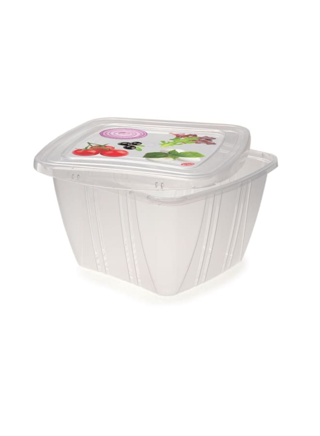 Snips Food Classic Fresh Container 1 Liter Square, Multi-Color, One Size - Image 2