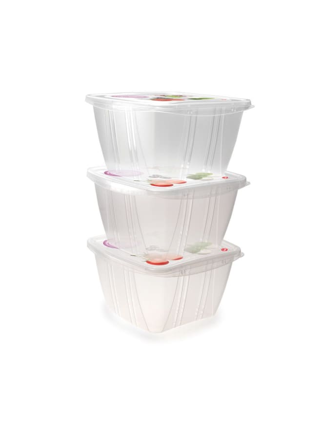 Snips Food Classic Fresh Container 1 Liter Square, Multi-Color, One Size - Image 3