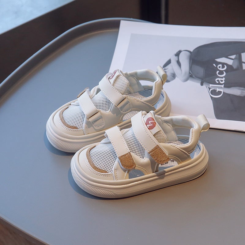 Girls' Sandals 2024 Summer Hollow-Out Mesh Toe Sandals For Boys Korean Style Small, Medium And Large Children'S Sports Casual Shoes - Image 5