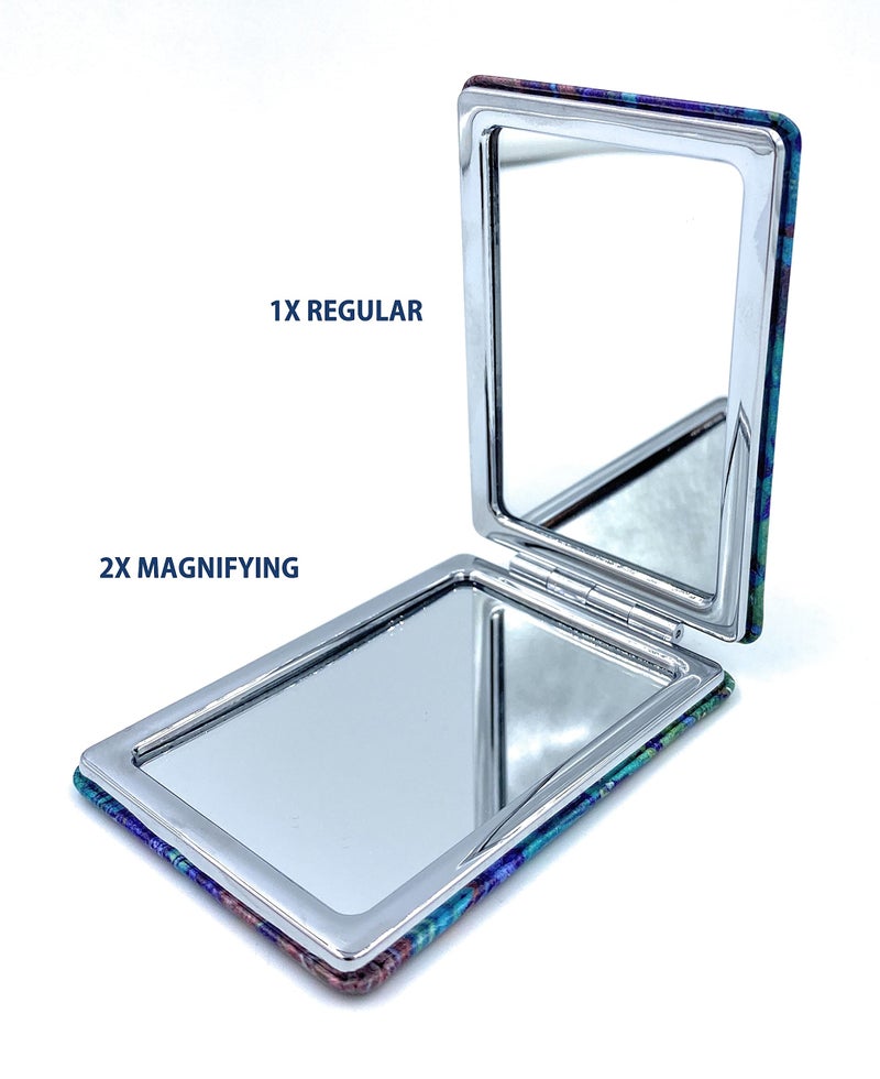 Aeisage Art Decor Rectangular Mirror, Foldable, Portable, Magnifying, 3.46 x 2.46 x 0.4 Inches, Van Gogh - Image 5