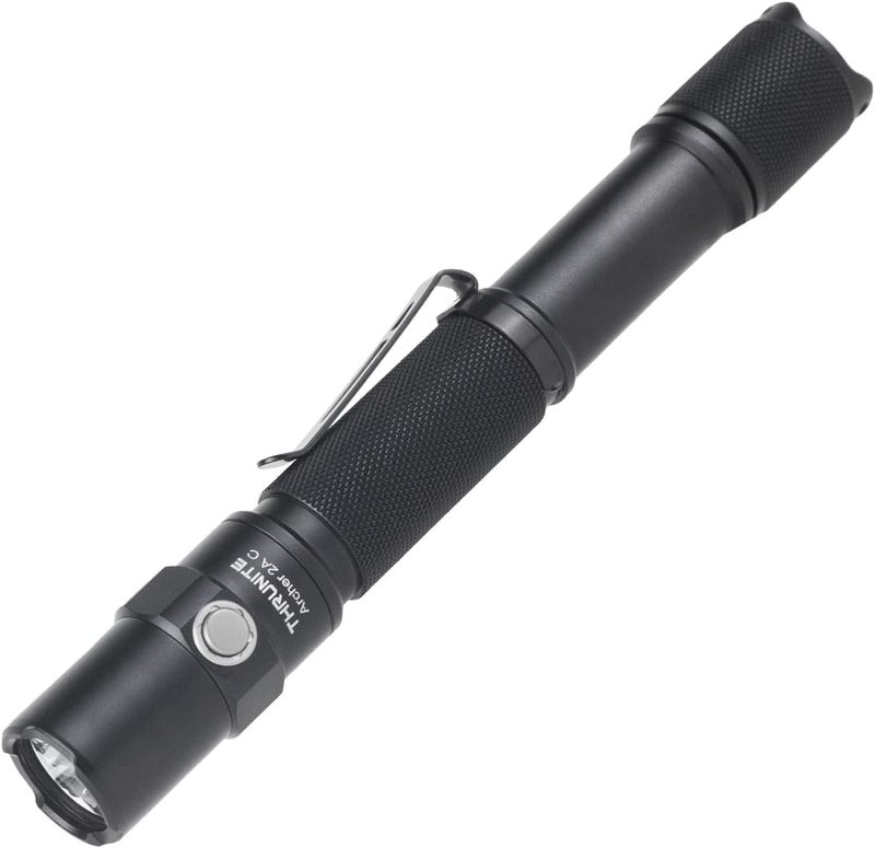 ThruNite Archer 2A C LED Rechargeable Flashlight, High 1000 Lumens AA Flashlight with Lanyard, IPX8 Waterproof Dual Switch Small Outdoor Light for Hiking, Camping, Everyday Use, EDC - CW - Image 1