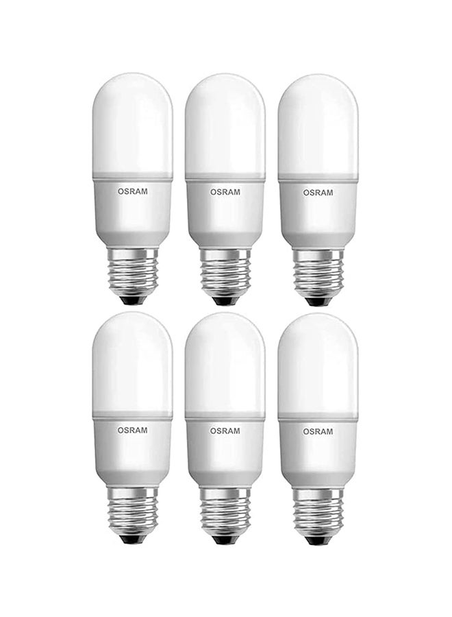 OSRAM 6-Piece E27 9W 4000K Value Stick Daylight Led Bulb - Image 1