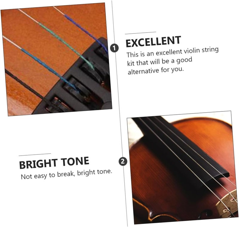 Batch uniform stable quality 8pcs Violin String Set for 4/4 Violins Sturdy Replacement Strings Accessories for Musicians and Beginners Wide daily application Safe material Cost saving design picks Assorted natural tone picks Mountain region eligible ship Dense area priority deliver Modern versatile shape Repeated use resistant selected material Trusted all-purpose quality Cross-location transit friendly build Global production standard crafted Multi-use well optimized build Permanent & temporary usable Practical design alternatives Extra part combo compatible Fade proof Easy transit optimized build All-season available stock Global versatile design Simplified versatile design Fixed & portable compatible Carefully engineered build Pre-sale confirmed stock Carefully selected material - Image 3