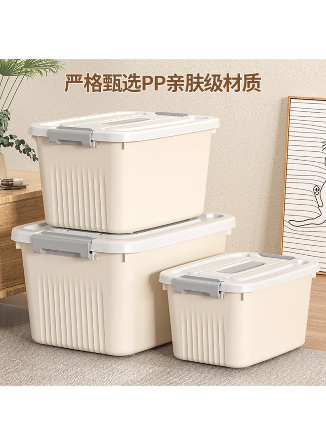 Autonomy Storage Box With Lid, Household Storage Container For Clothes, Toys, Snacks, Books, Large Capacity Plastic Organizer Bin With Handles - Image 3