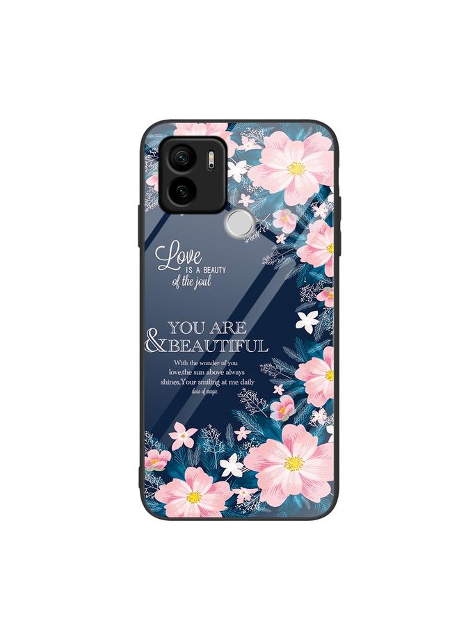 Case For Xiaomi Redmi A1+ Colorful Painted Glass Phone Case
