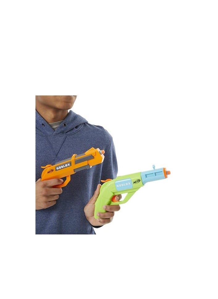 Nerf Roblox Jailbreak: Armory, Includes 2 Hammer Action Blasters, 10 Nerf Elite Darts, Code To Unlock In Game Virtual Item, Multicolour, F2479EU5
