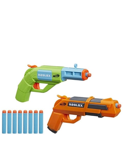 Nerf Roblox Jailbreak: Armory, Includes 2 Hammer Action Blasters, 10 Nerf Elite Darts, Code To Unlock In Game Virtual Item, Multicolour, F2479EU5