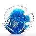 Tooarts Blue Tropical Fish Glass Sculpture Home Decoration Office Ornament, Christmas Birthday Gift - Image 2