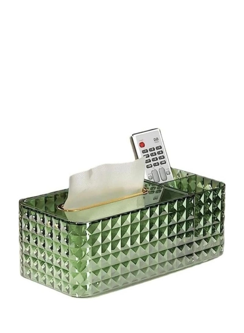 Green decorative tissue box - Image 2